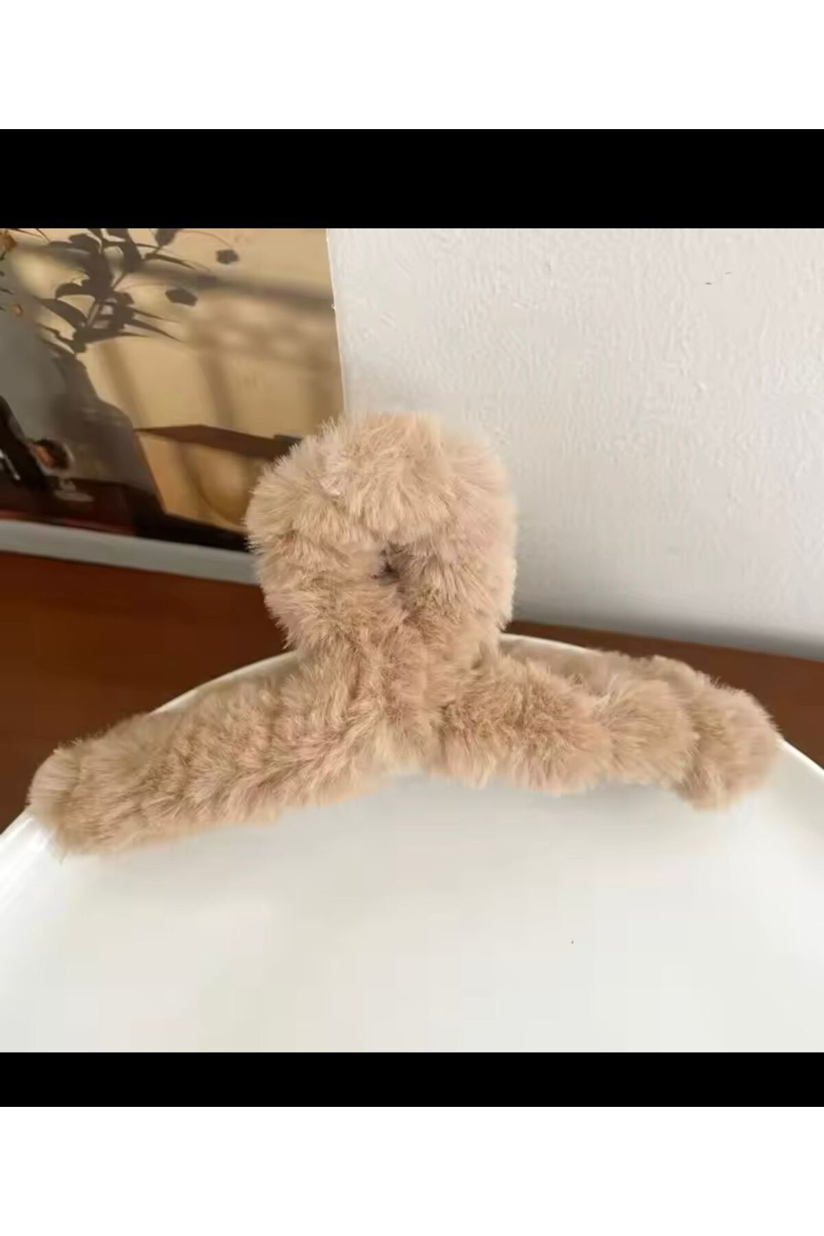 yumuşak peluş büyük boy mandal toka