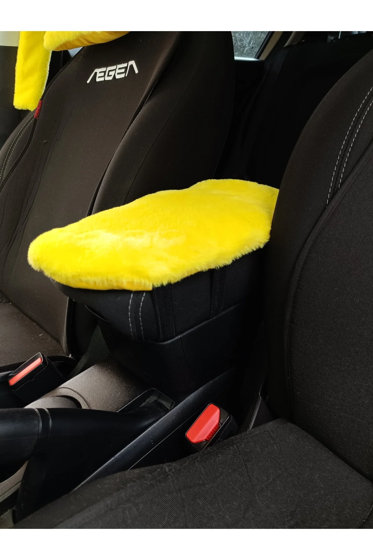 Yumuşak Peluş Kol Dayama Kolçak Minderi Sarı Yumuşak Peluş Kol Dayama Kolçak Minderi Sarı