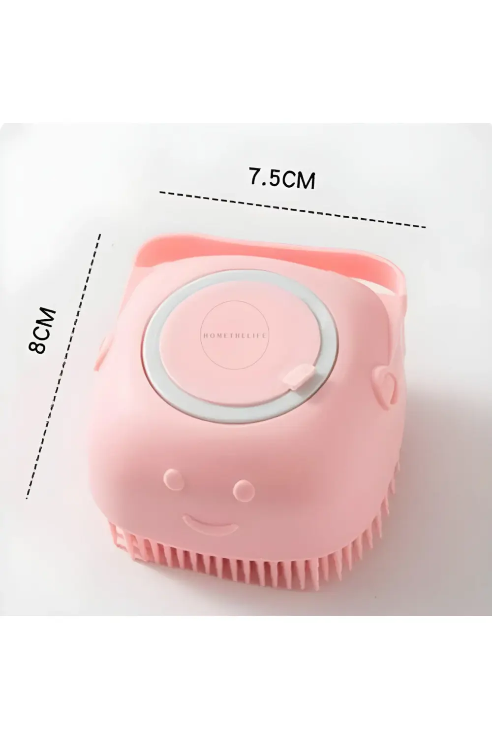 Yumuşak Silikon Fırçalı, 80 ml Hazneli Bebek Duş Fırçası, Çok Yön