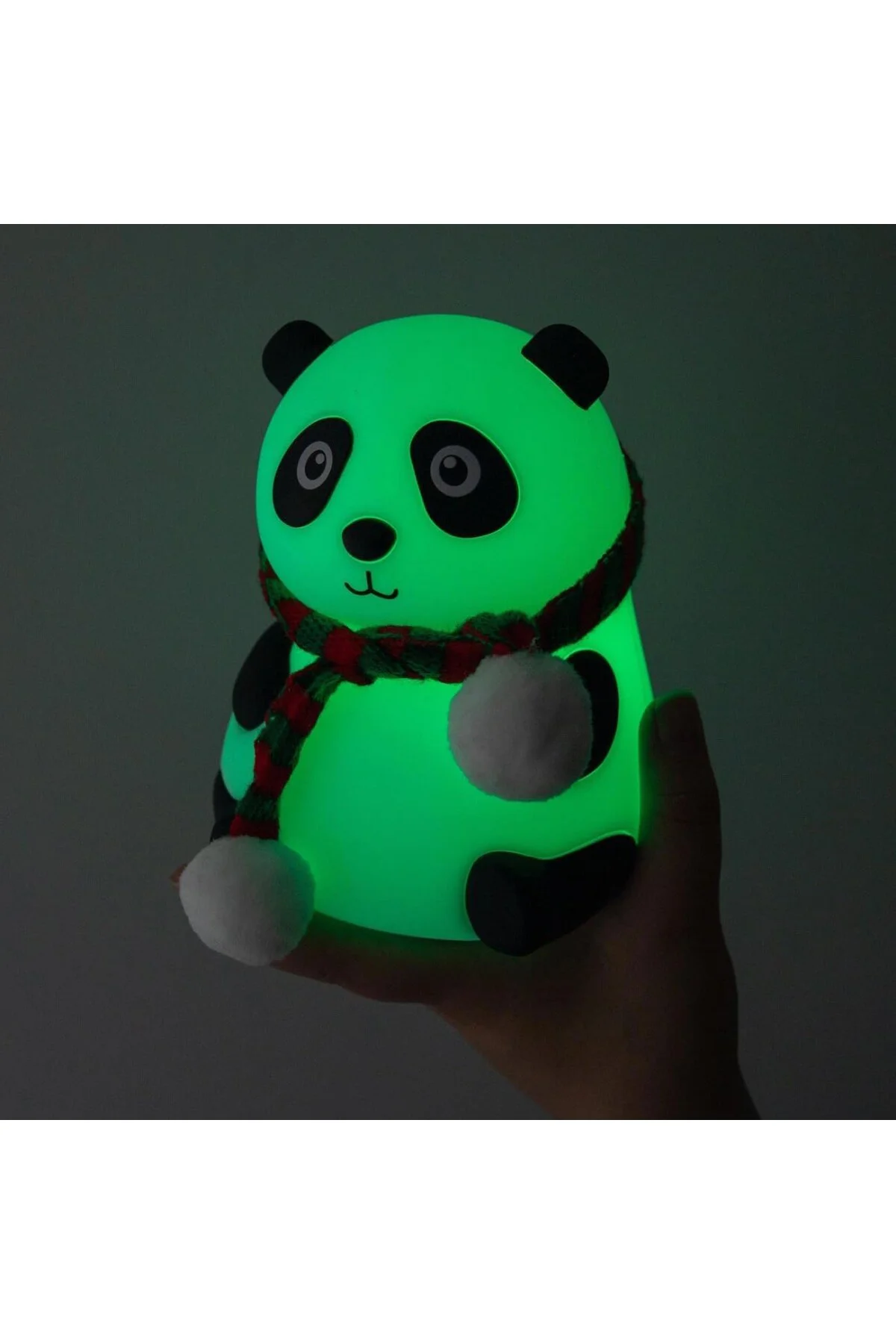 Yumuşak Silikon Panda Mini Gece Lambası Dekoratif Işık Derecesi A