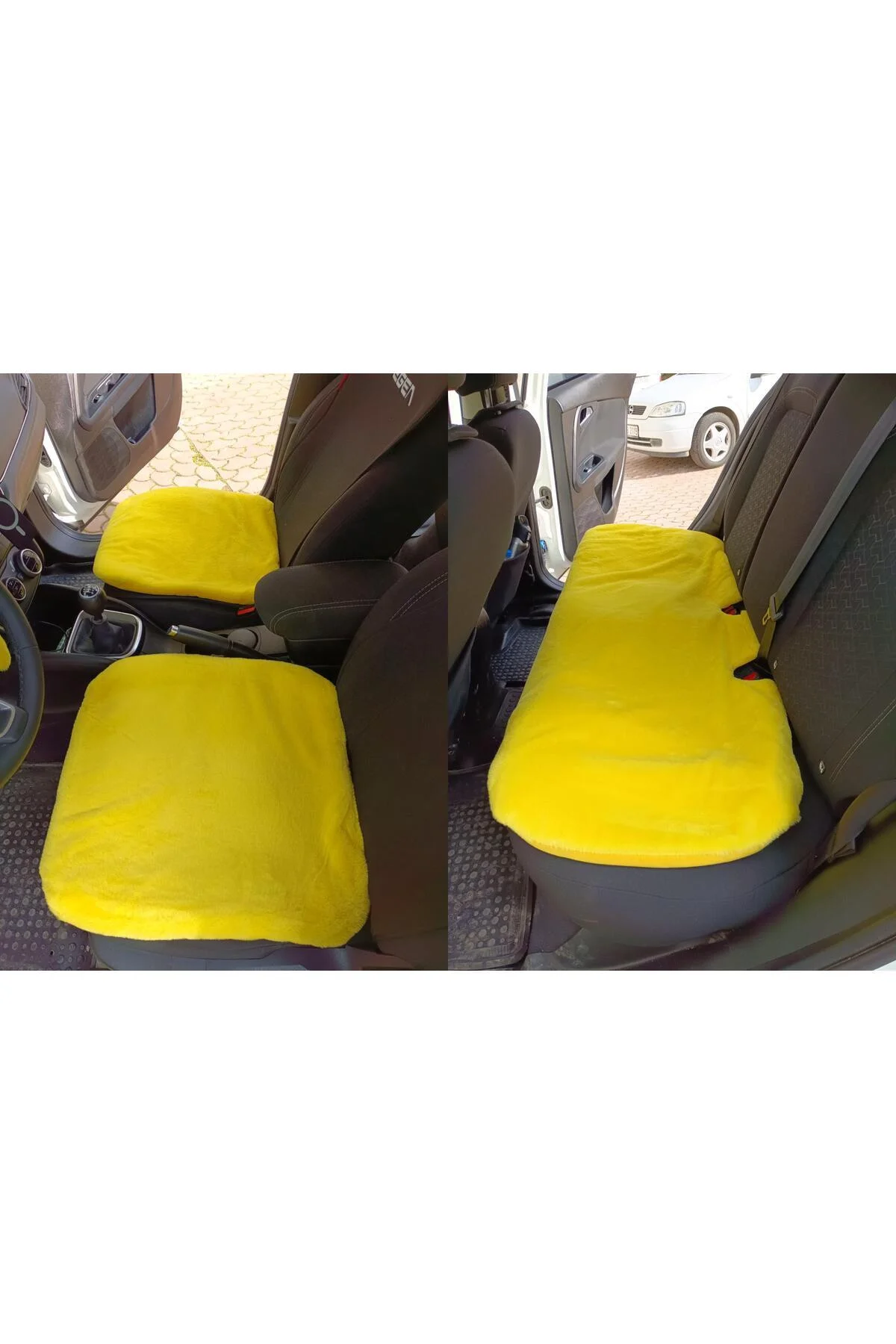 Yumuşak Tüylü Peluş Serme Oto Koltuk Koruyucu Minder Koltuk Kılıfı Ön Arka Sarı Yumuşak Tüylü Peluş Serme Oto Koltuk Koruyucu Minder Koltuk Kılıfı Ön Arka Sarı