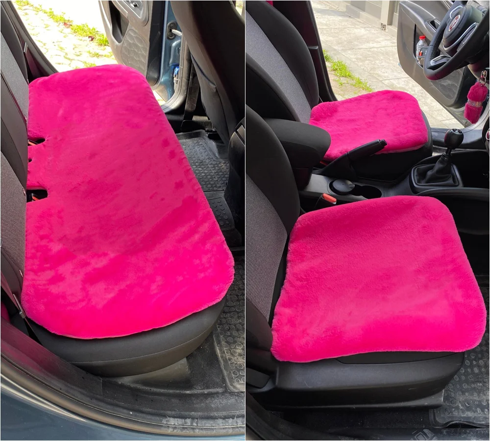 Yumuşak Tüylü Peluş Serme Oto Koltuk Koruyucu Minder Koltuk Kılıfı Ön Arka Fuşya Pembe Fiyatı, Yorumları ve Özellikleri