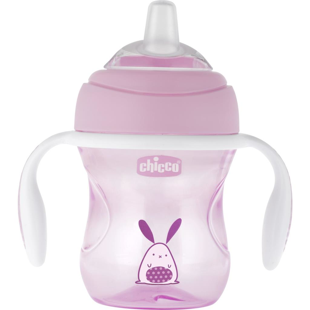 Yumuşak Uçlu Geçiş Bardağı 4 Ay+ Kız 200 ml