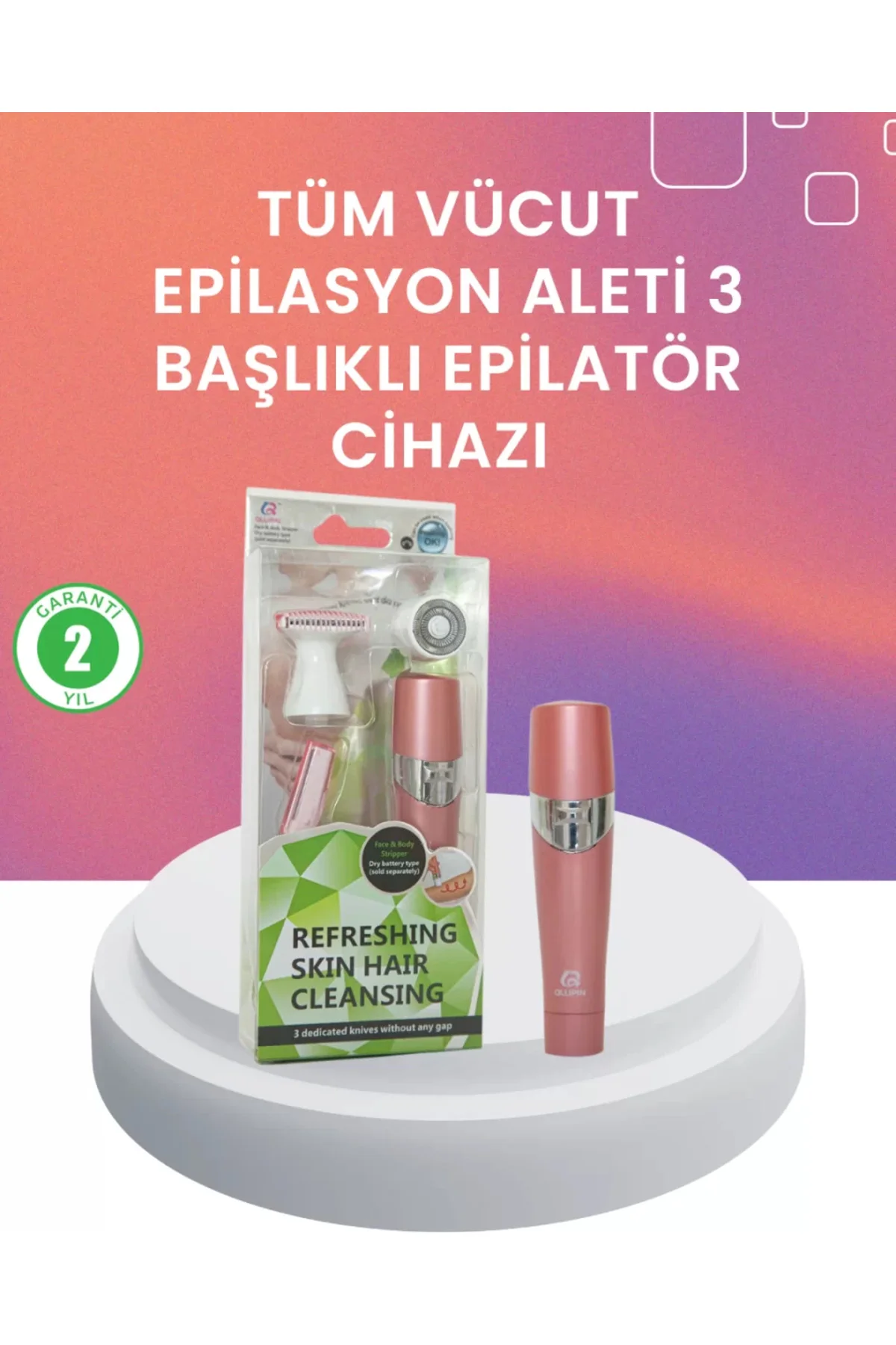 Yumuşak ve Pürüzsüz Cilt İçin Epilasyon Seti