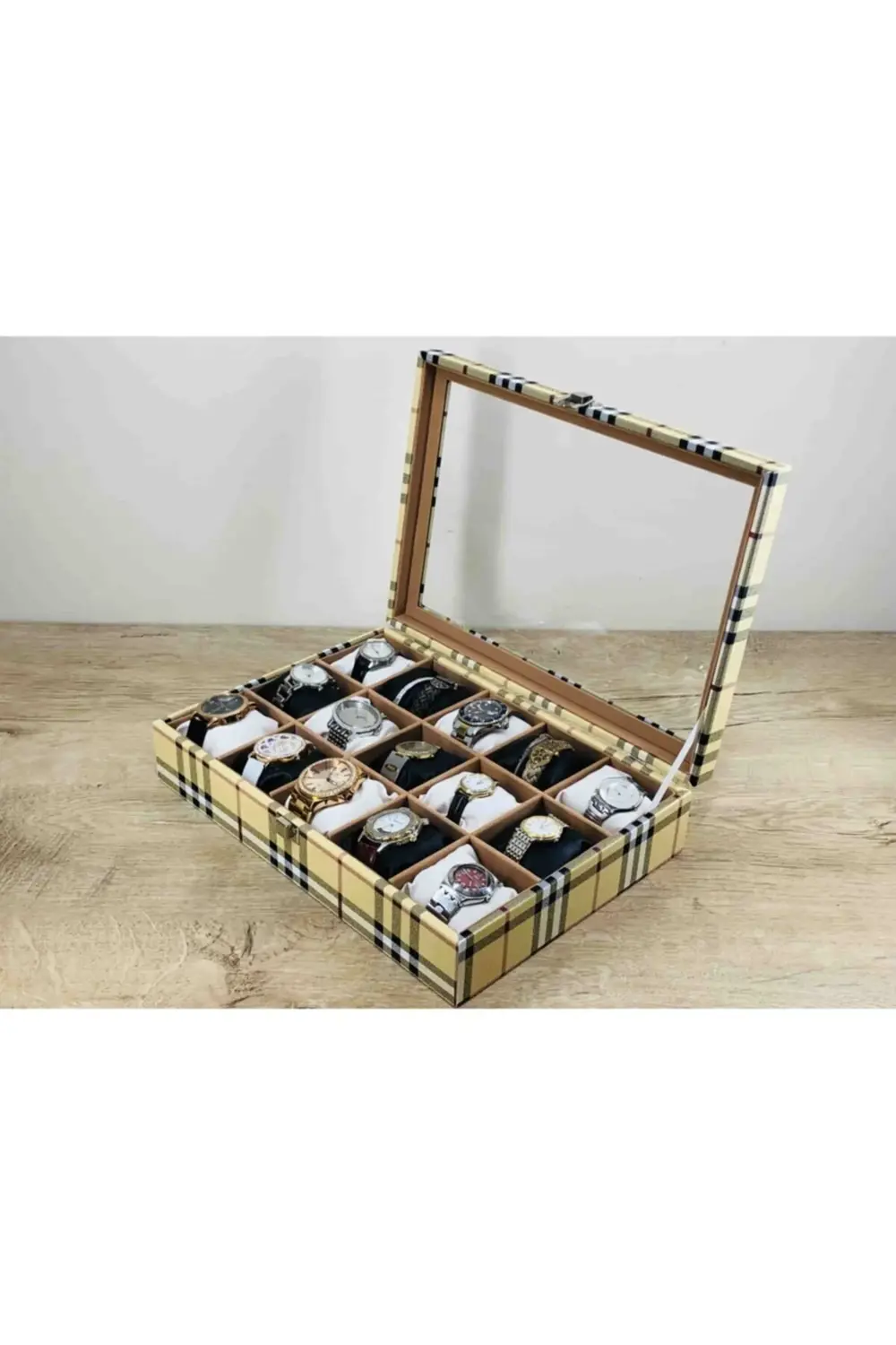 Yumuşak Yastıklı El Işi Burberrys Sarısı 15 Farklı Saat Koyabilec