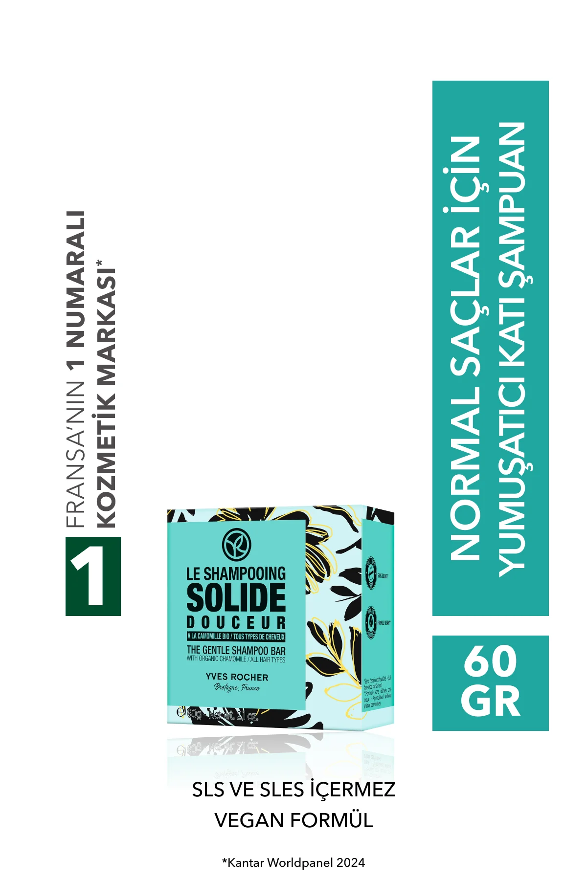 Yumuşatıcı Katı Şampuan - Normal Saçlar / Douceur- SLS,SLES içerm