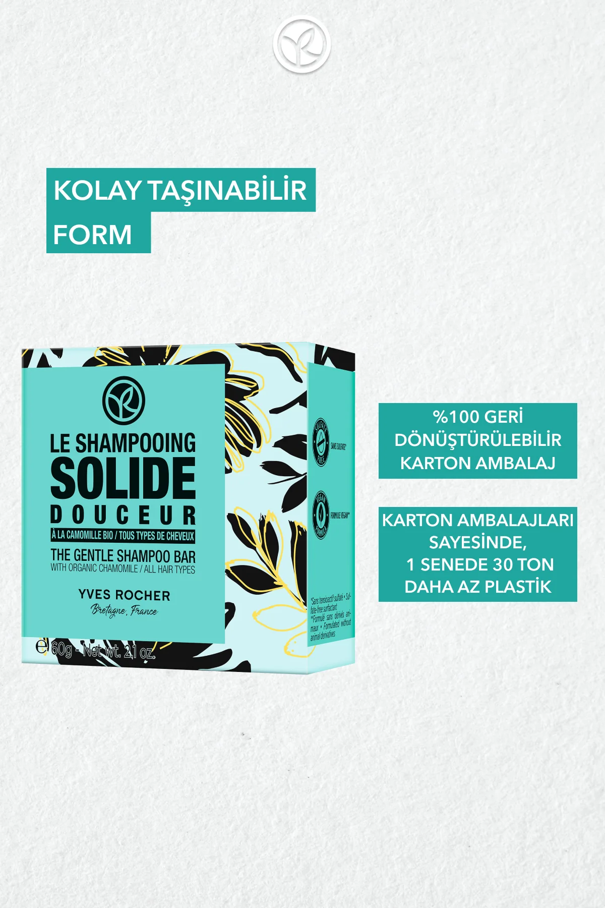 Yumuşatıcı Katı Şampuan - Normal Saçlar / Douceur- SLS,SLES içerm