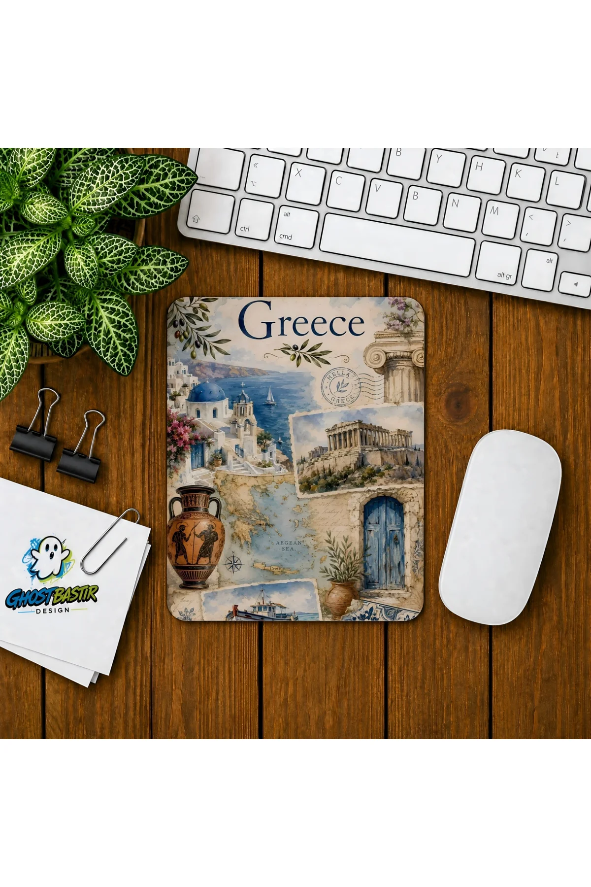Yunanistan Baskılı Oyuncu Mousepad 0354