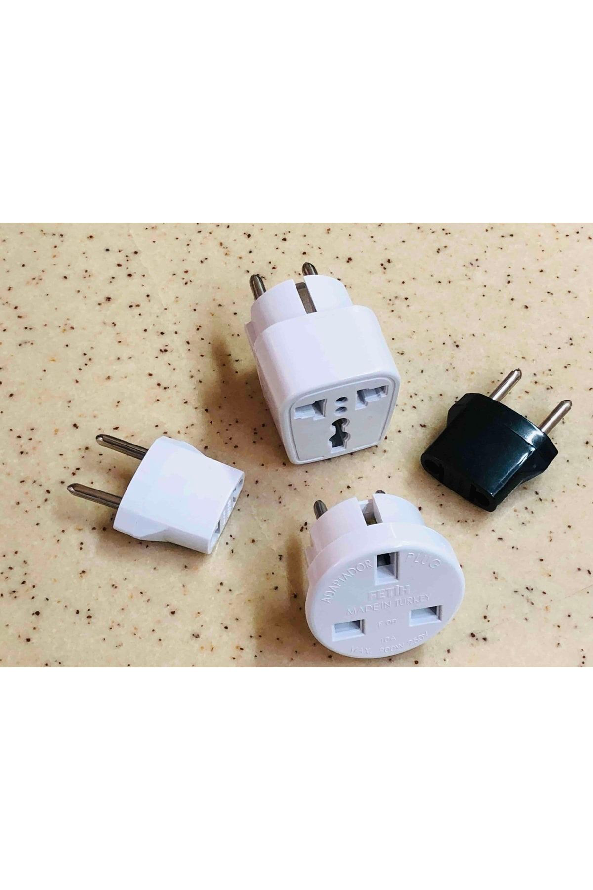 Yurt Dışı Elektronik Cihazlar Için 4 Ayrı Priz Dönüştürücü Seti A