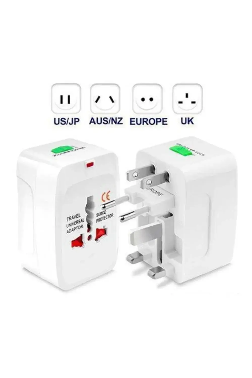 Yurtdışı Seyahat Adaptörü Amerikan Ingiliz Fiş Priz Çevirici Akım