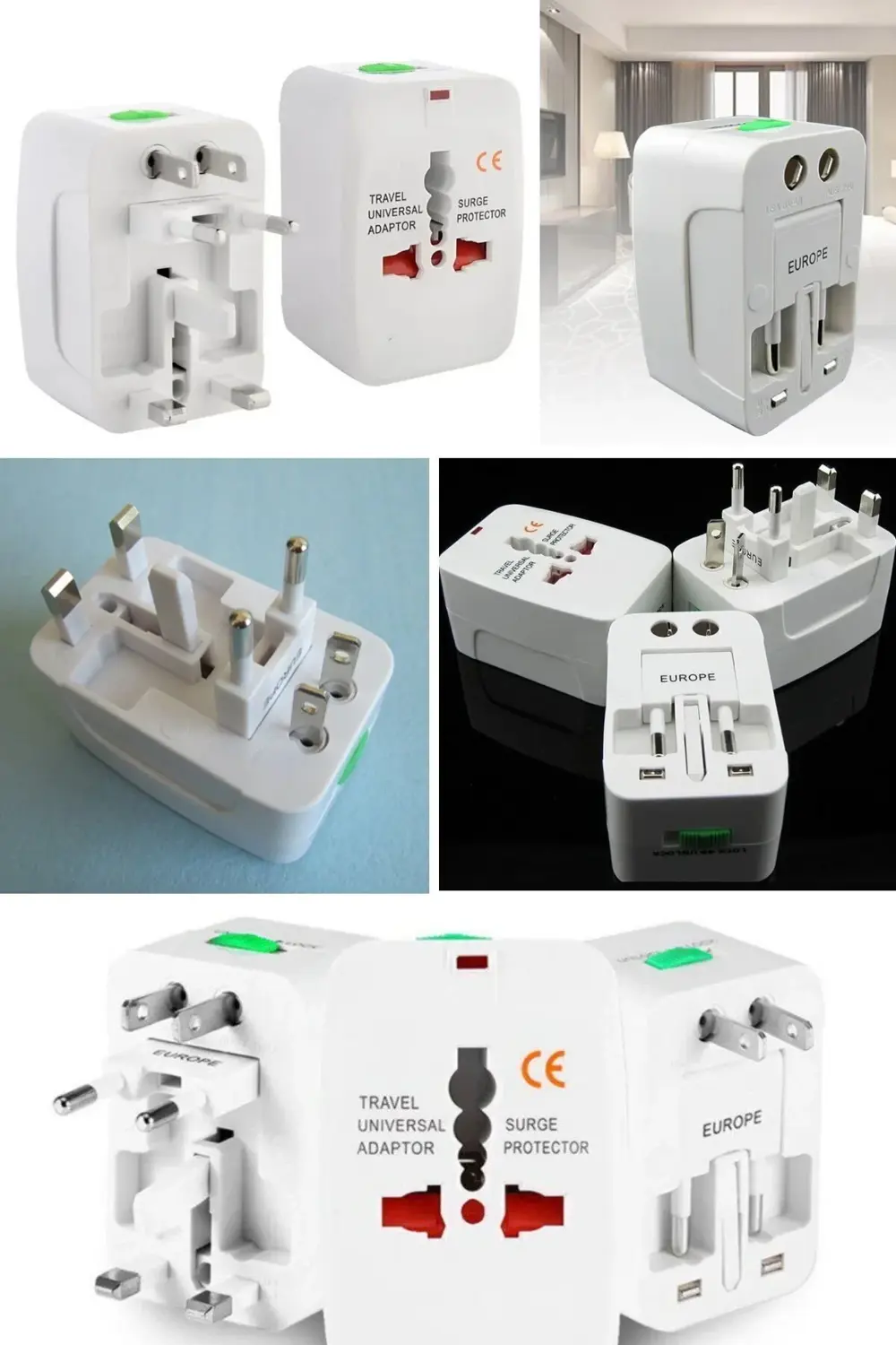 Yurtdışı Seyahat Adaptörü Amerikan Ingiliz Fiş Priz Çevirici Akım