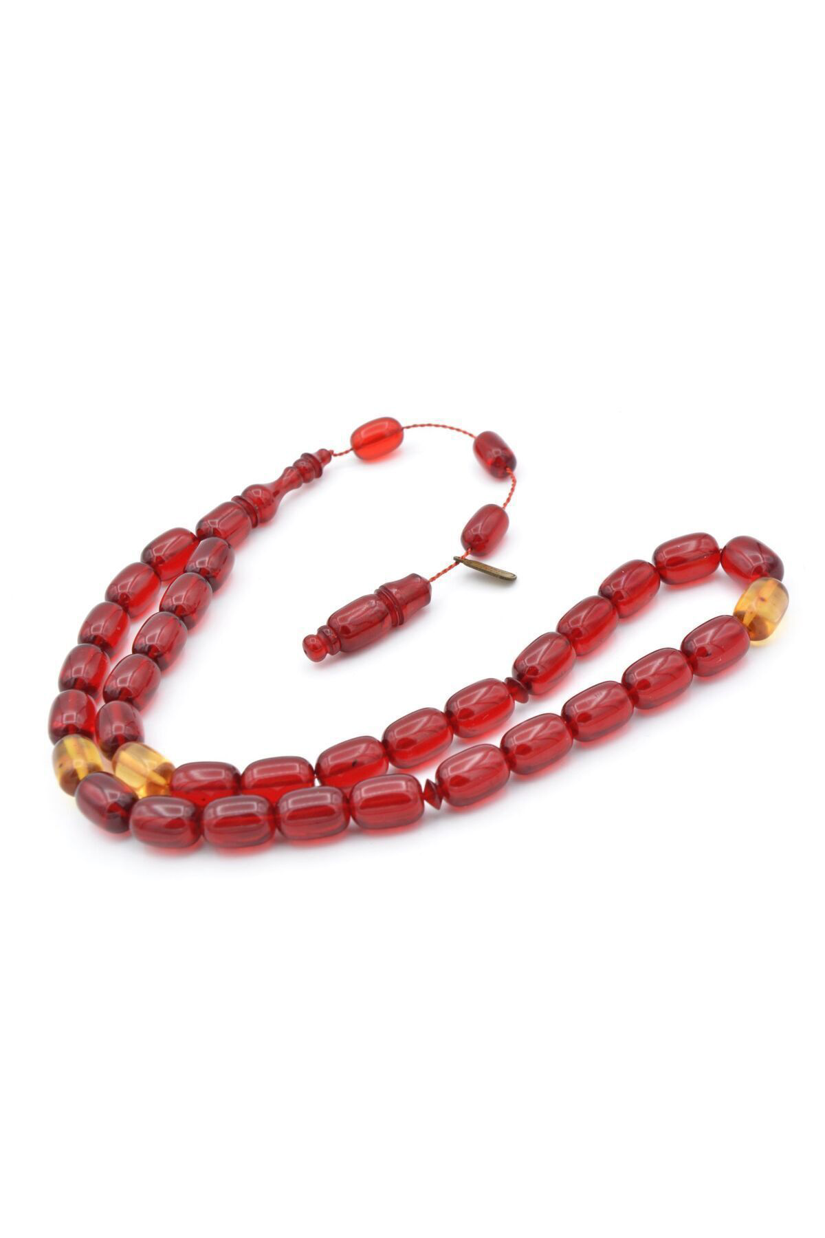 Yusuf Cevher İmzalı Kapsül Kesim Sarı Kırmızı Sıkma Kehribar Tesbih Yusuf Cevher İmzalı Kapsül Kesim Sarı Kırmızı Sıkma Kehribar Tesbih