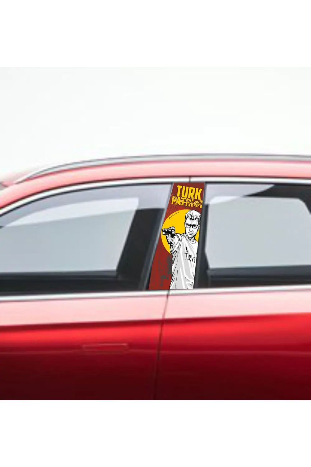 Yusuf Dikeç Desenli Araç Kapı Direk Kaplama Folyosu (Sağ-Sol Takı