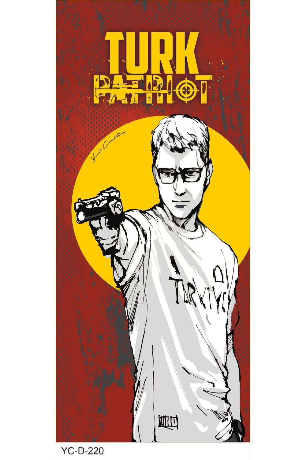 Yusuf Dikeç Desenli Araç Kapı Direk Kaplama Folyosu (Sağ-Sol Takı