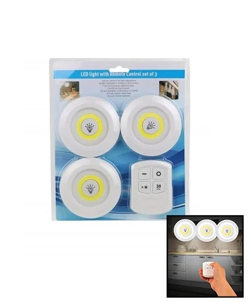Yuvarlak 3 Parça  Dokunmatik - Kumandalı Lamba Seti Bx40