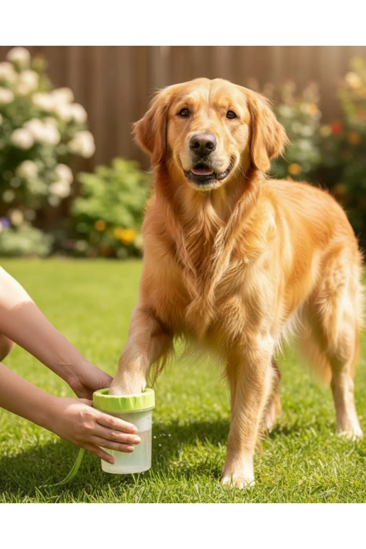 Yuvarlak Başlıklı Köpek Pati Temizleyici Yumuşak Silikon Fırçalı