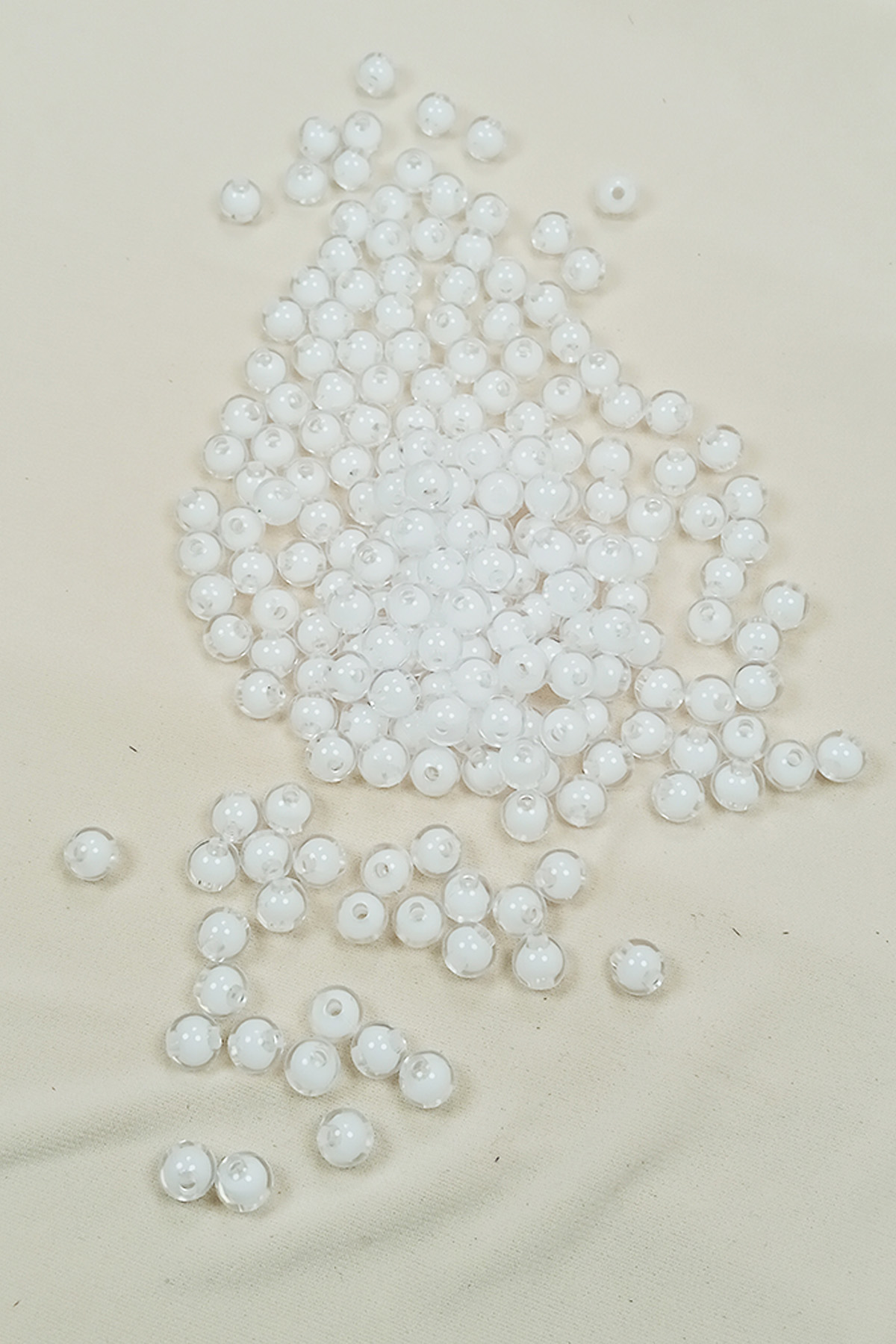 Yuvarlak Boncuk İçten Boncuklu Bileklik Çanta Boncuğu 8 mm 50 gr 