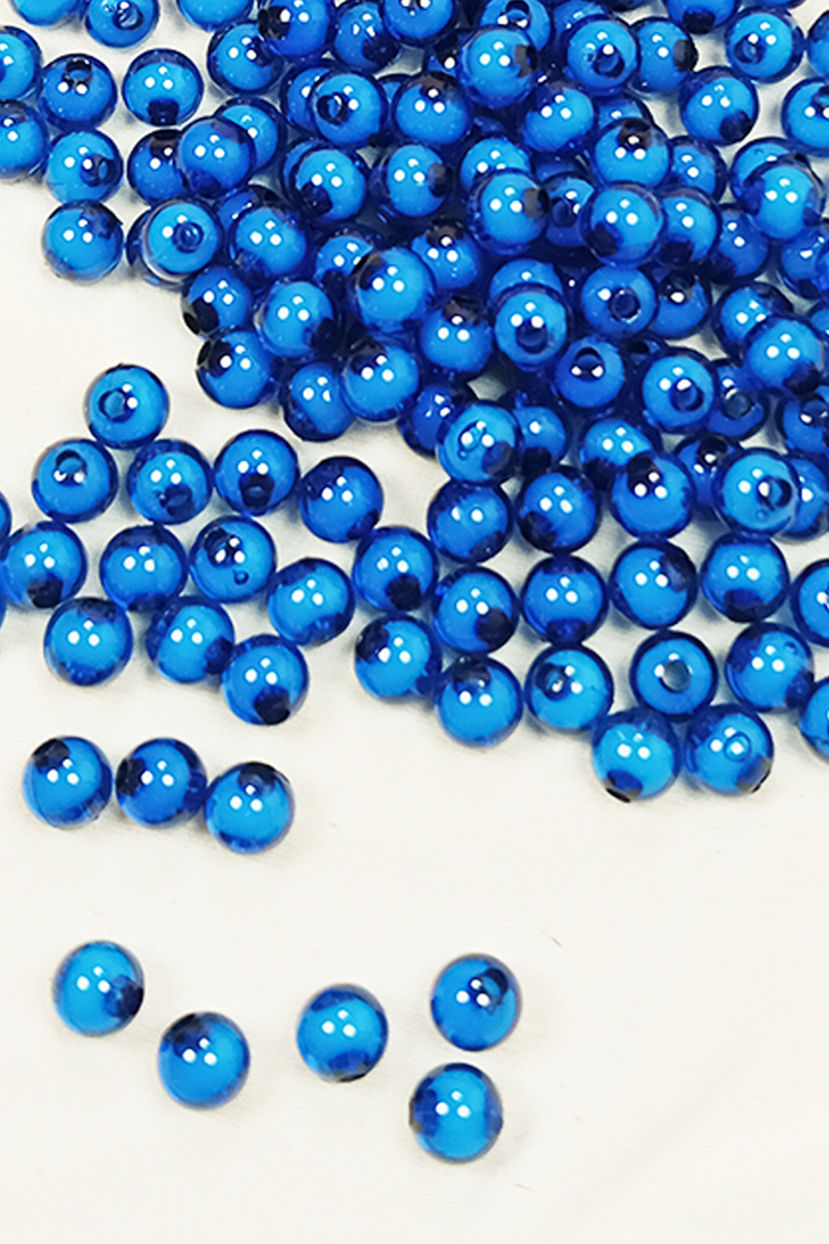 Yuvarlak Boncuk İçten Boncuklu Bileklik Çanta Boncuğu 8 mm 50 gr 