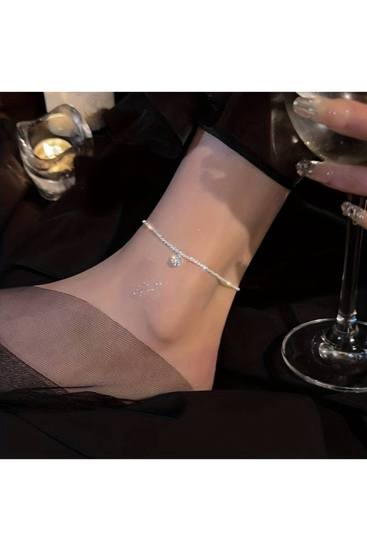 Yuvarlak Boncuklu Halhal