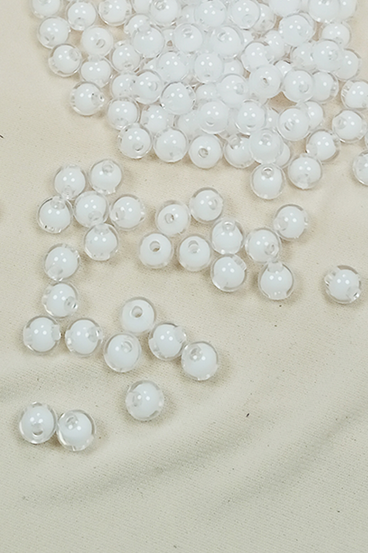 Yuvarlak Boncuk İçten Boncuklu Bileklik Çanta Boncuğu 8 mm 50 gr 