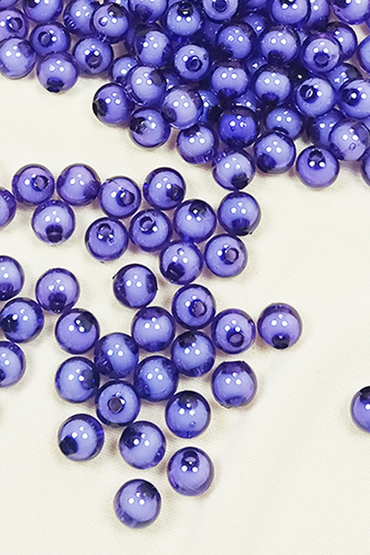 Yuvarlak Boncuk İçten Boncuklu Bileklik Çanta Boncuğu 8 mm 50 gr 