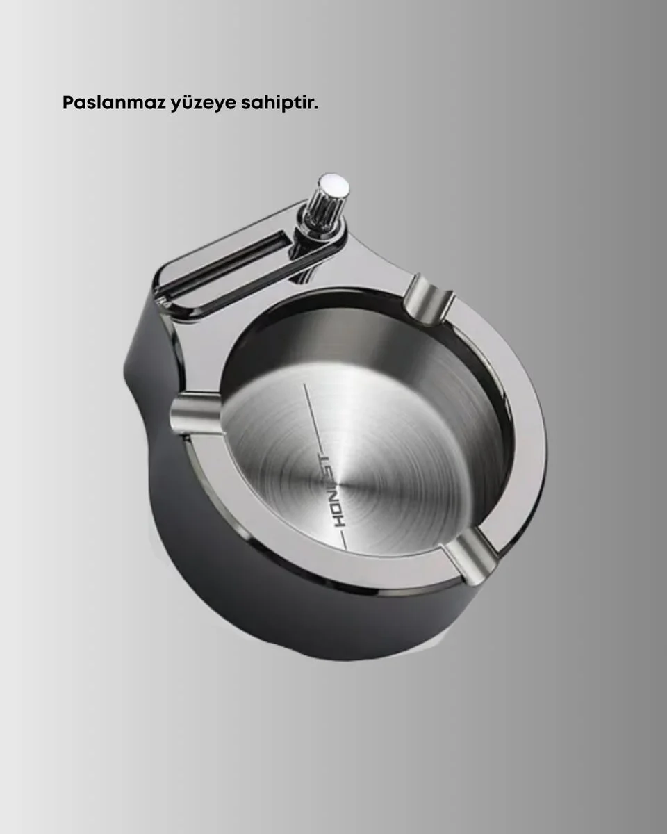Yuvarlak Çakmaklı Küllük Dayanıklı Metal Yapı
