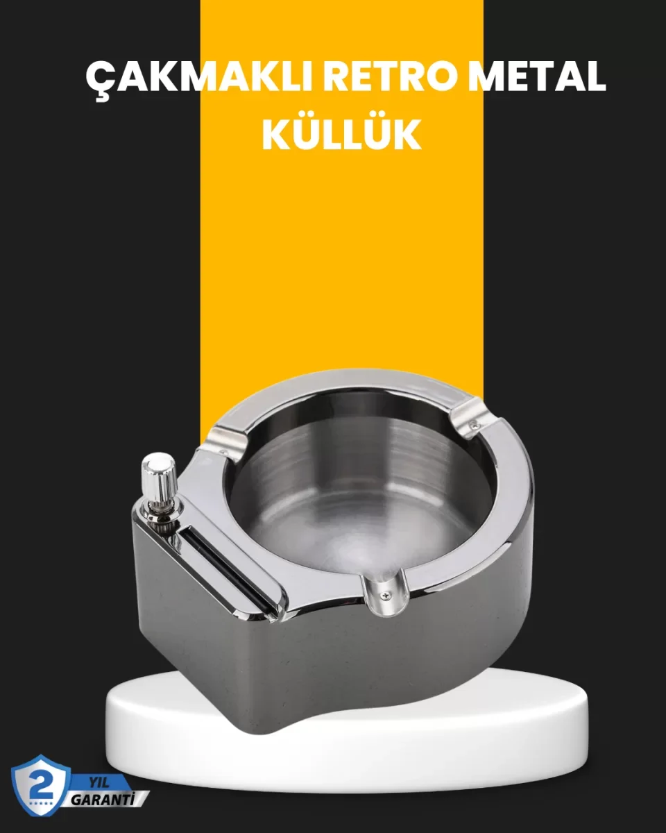 Yuvarlak Çakmaklı Küllük Dayanıklı Metal Yapı - Lisinya Fiyatı, Yorumları ve Özellikleri