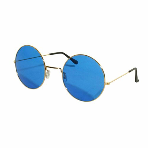 Yuvarlak Cam John Lennon Tarzı Gold Çerçeveli Mavi Gözlük Yuvarlak Cam John Lennon Tarzı Gold Çerçeveli Mavi Gözlük