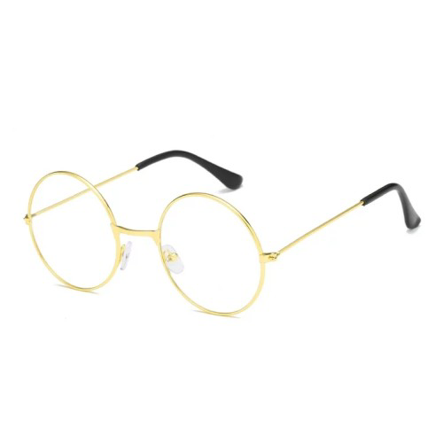 Yuvarlak Cam John Lennon Tarzı Hippi İmaj Gold Çerçeveli Şeffaf G Yuvarlak Cam John Lennon Tarzı Hippi İmaj Gold Çerçeveli Şeffaf G