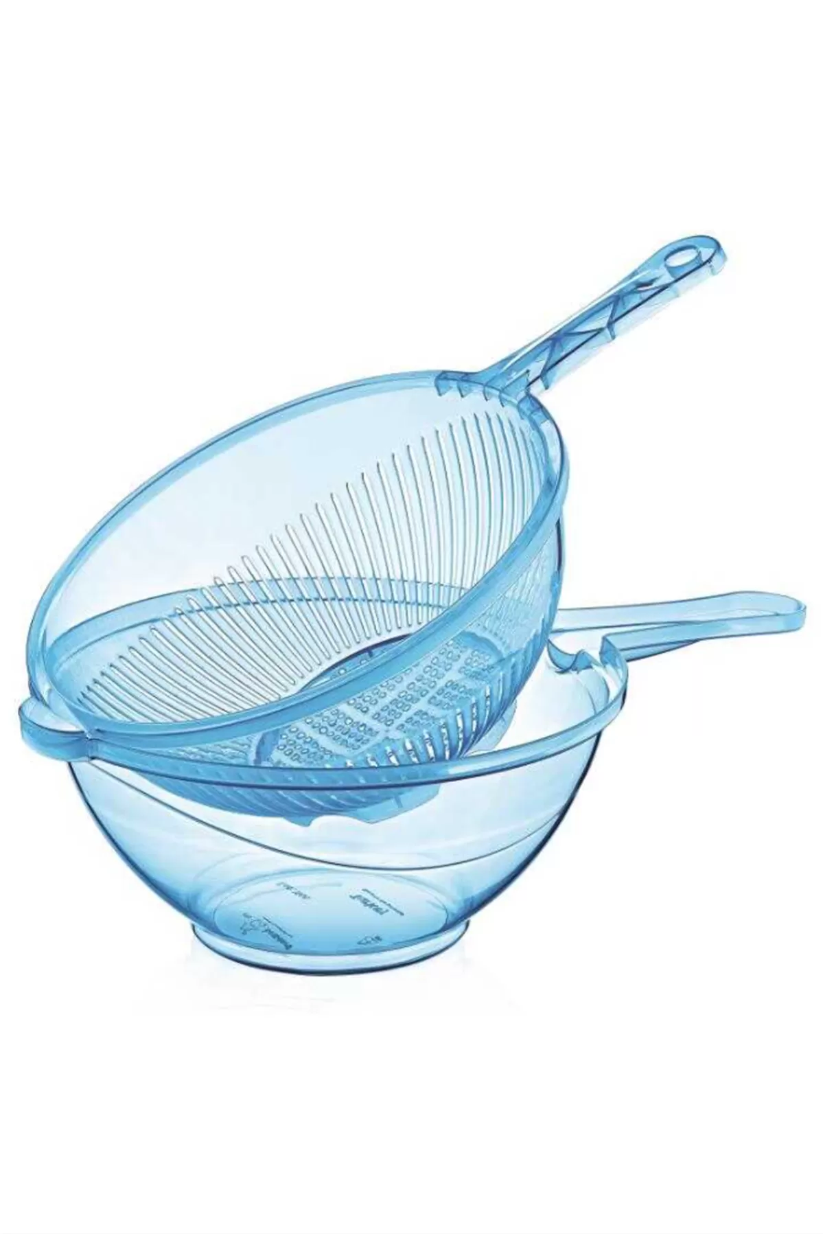 Just Cheap Store Yuvarlak Çiftli Süzgeç Şeffaf Çnk1501