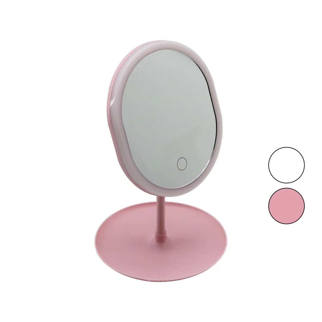 Yuvarlak- Düz Kenar 7 İnç Ledli - Usb Şarjlı Makyaj Aynası 90°takılıklı Ayakr.pls 17.5cm Bx40 Yuvarlak- Düz Kenar 7 İnç Ledli - Usb Şarjlı Makyaj Aynası 90°takılıklı Ayakr.pls 17.5cm Bx40