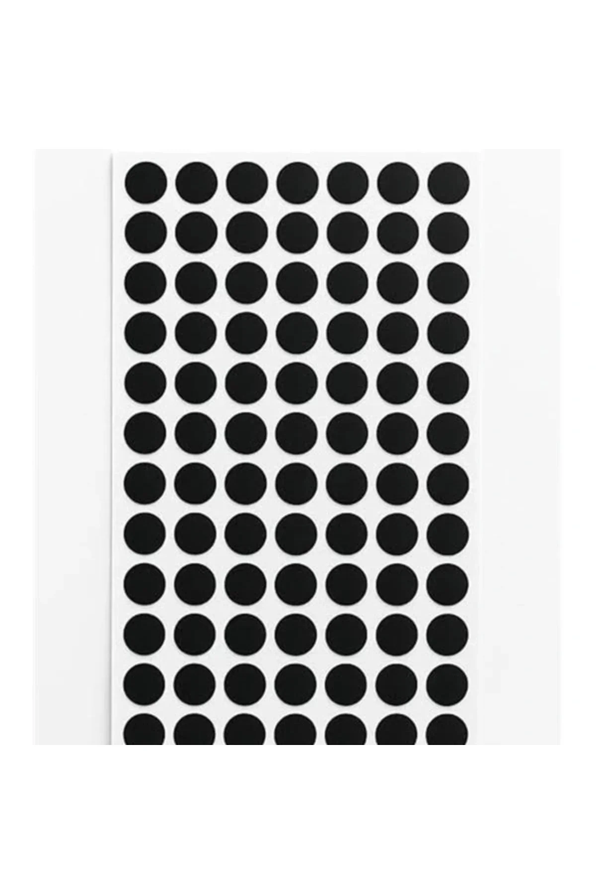 Yuvarlak Etiket Siyah 15 Mm 1.890 Adet Renkli Etiketler, Yapışkan