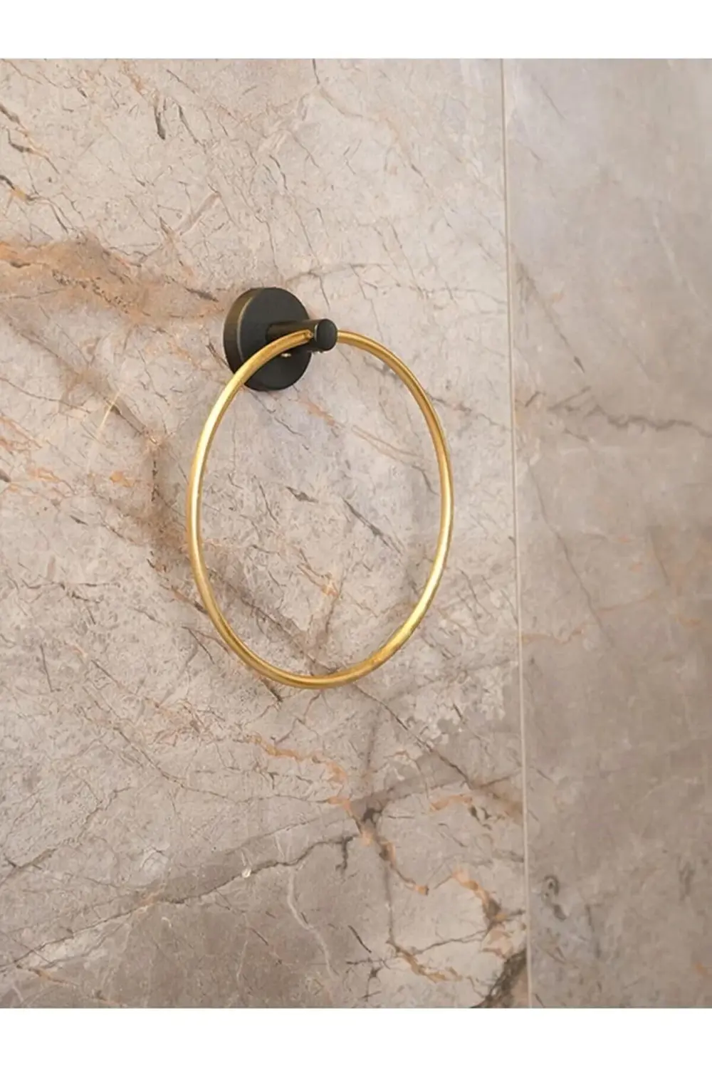 Yuvarlak Havluluk Havlu Askısı Siyah S-102 1185222