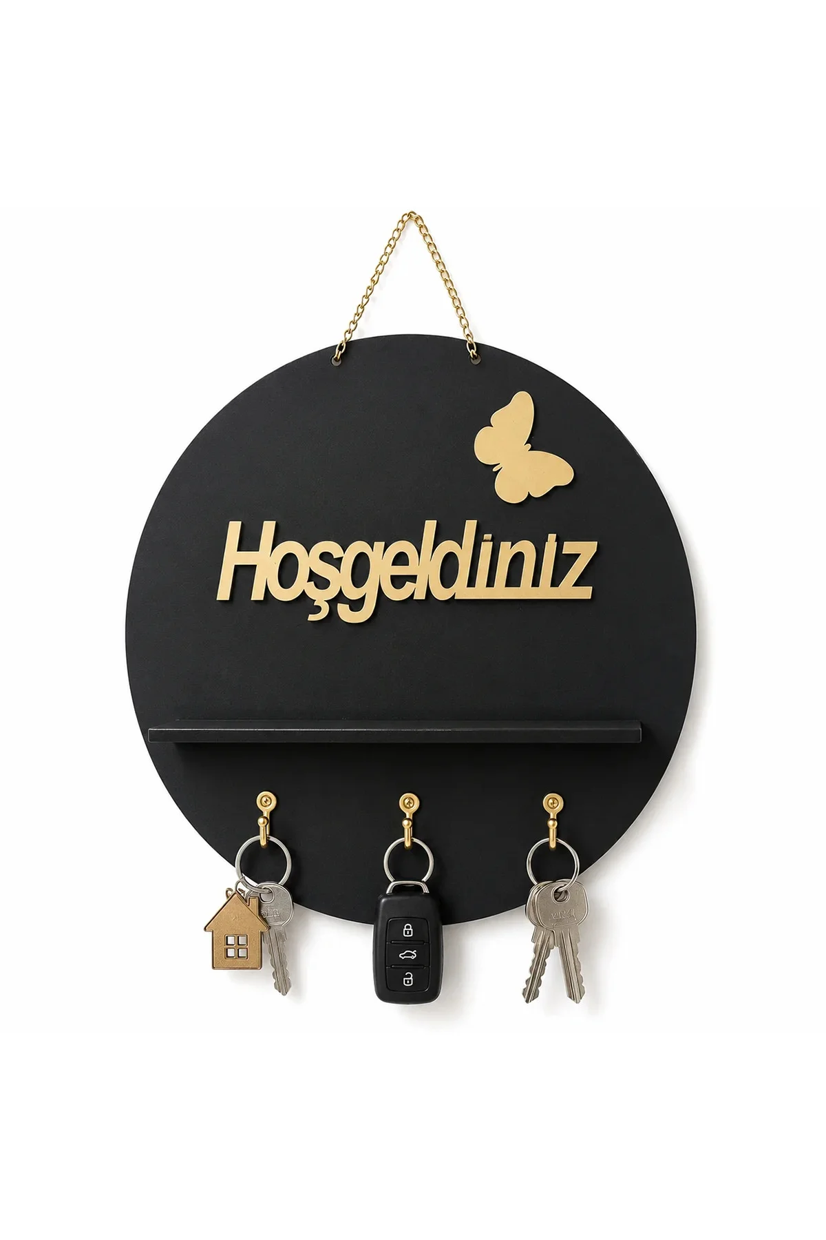 Yuvarlak Hoşgeldiniz Anahtarlık