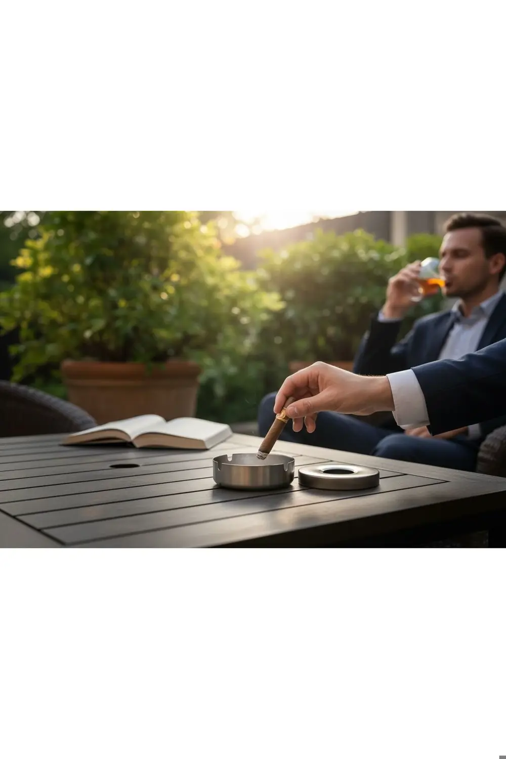 Yuvarlak Kapaklı Küllük Paslanmaz Çelik