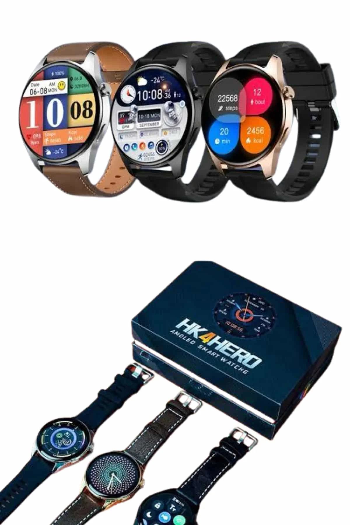 Yuvarlak Kasa 46mm Akıllı Saat Android Ve IOS Uyumlu Uyku ve Sağlık Takibi Yuvarlak Kasa 46mm Akıllı Saat Android Ve IOS Uyumlu Uyku ve Sağlık Takibi
