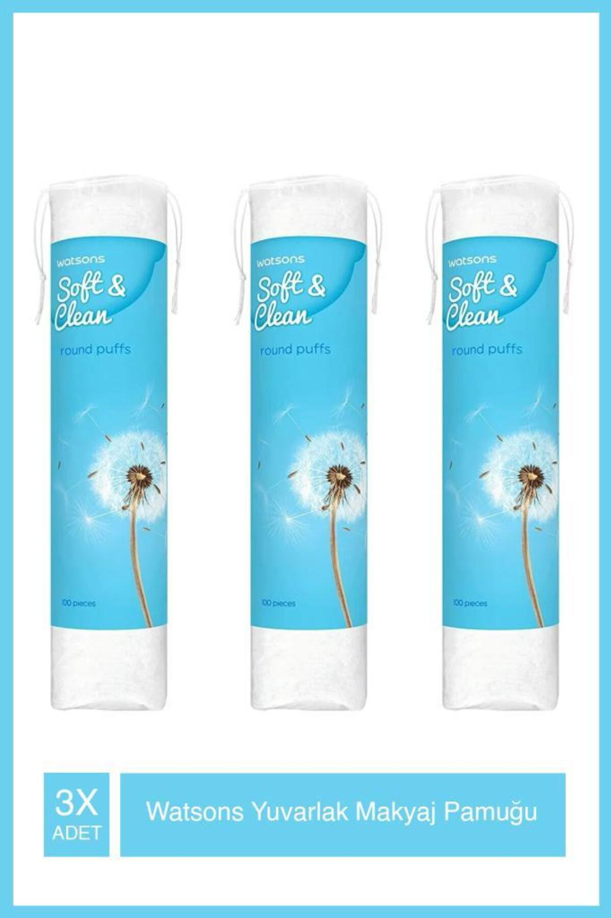 Yuvarlak Makyaj Pamuğu 100S X3 Adet