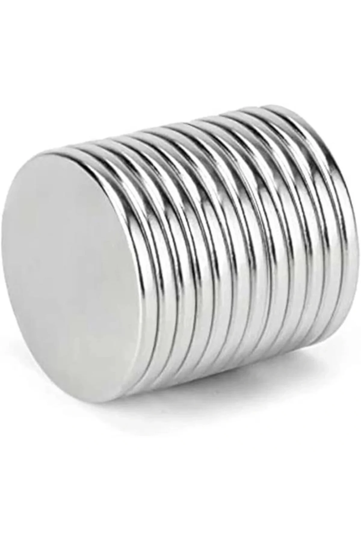 Yuvarlak Neodyum Mıknatıs Magnet 20 mm çap 2 mm kalınlık 5 adet