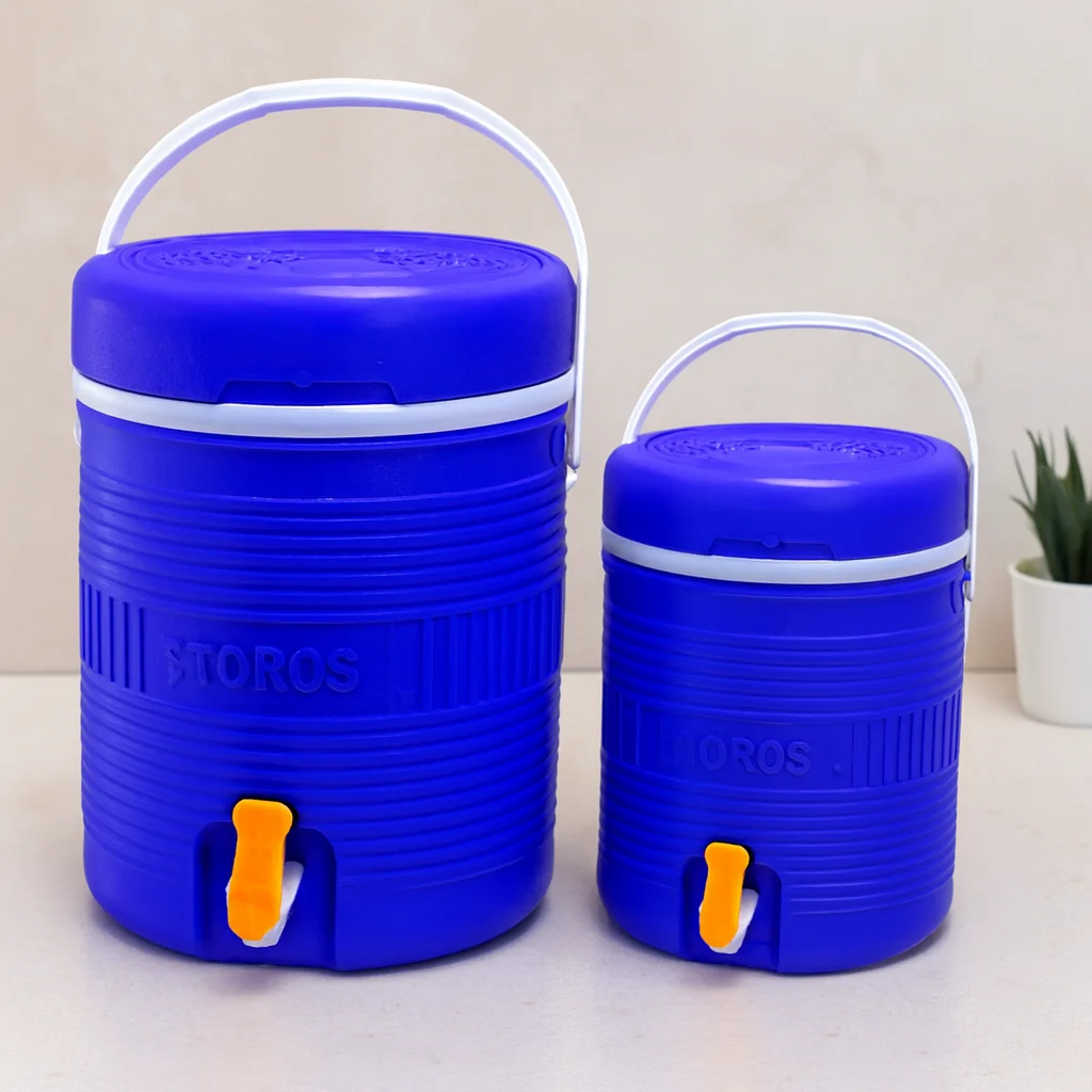 Yuvarlak Plastik Termos Seti 14L+6L Musluklu Yuvarlak Plastik Termos Seti 14L+6L Musluklu