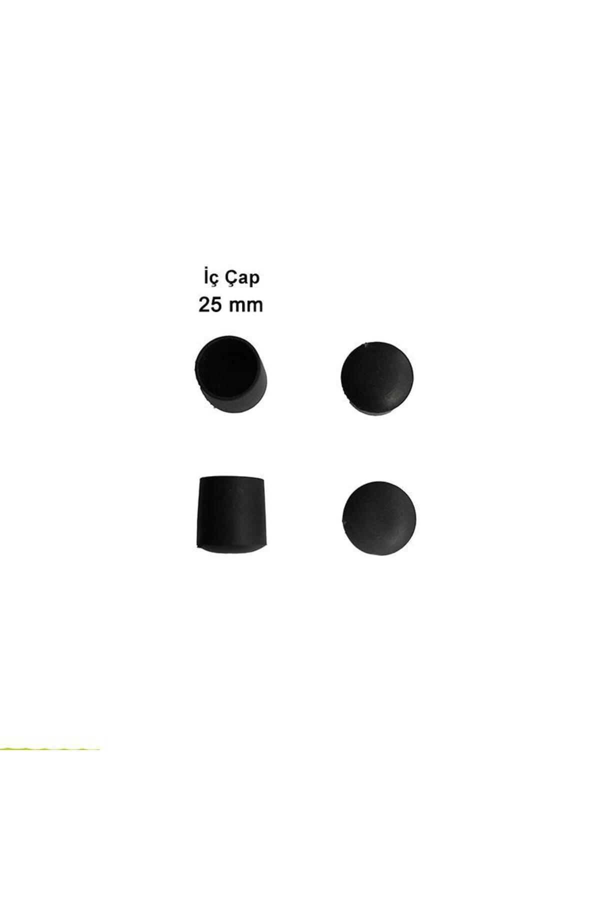 Non Ni Yuvarlak Profil Dış Tapa 25 Mm 4 Adet