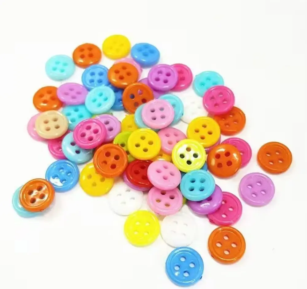 Yuvarlak Renkli Düğme Rengarenk Düğme 1,2 cm - 25 Adet