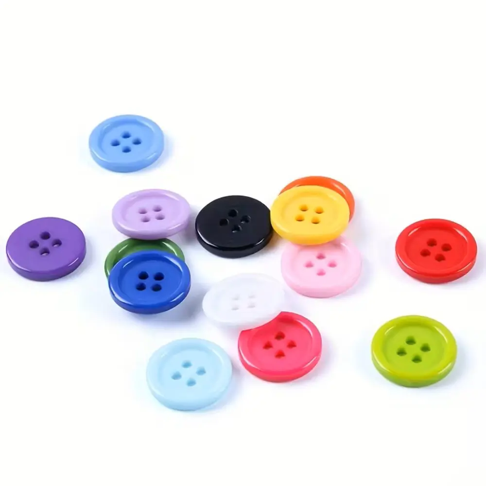 Yuvarlak Renkli Düğme Rengarenk Düğme 1,7 cm - 25 Adet