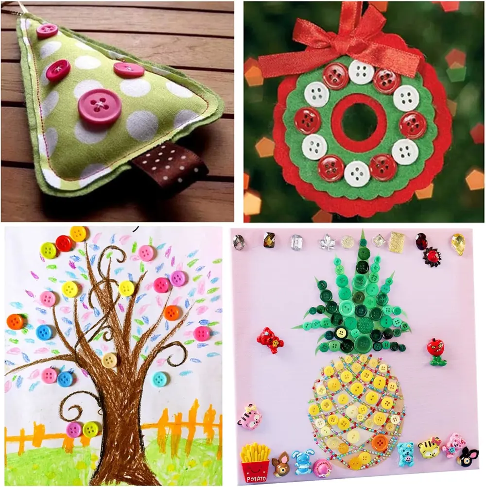 Yuvarlak Renkli Düğme Rengarenk Düğme 1,7 cm - 25 Adet