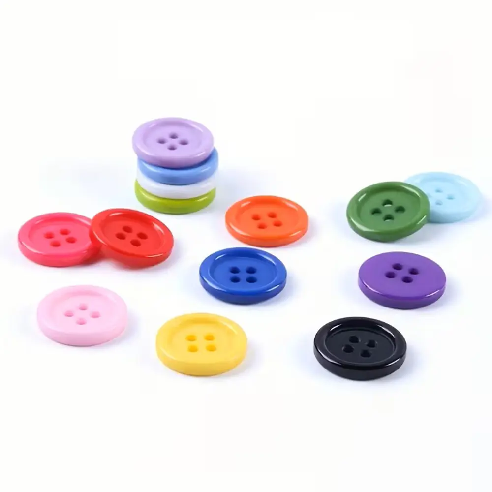 Yuvarlak Renkli Düğme Rengarenk Düğme 1,7 cm - 25 Adet