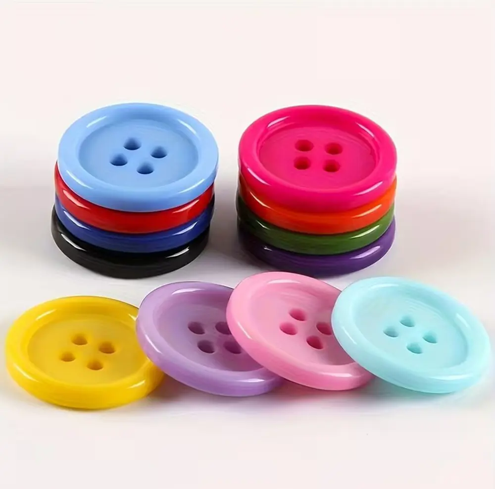 Yuvarlak Renkli Düğme Rengarenk Düğme 2,2 cm - 25 Adet
