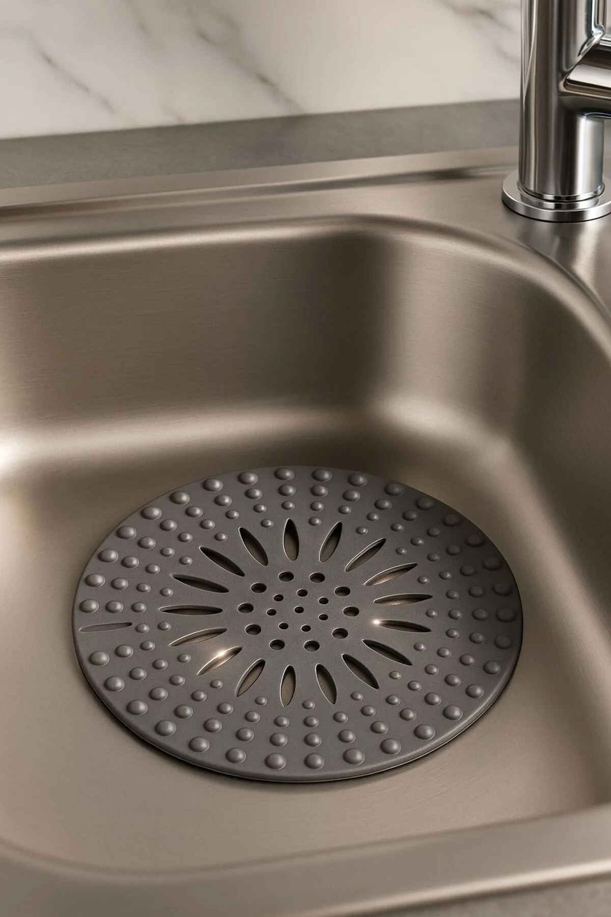 Yuvarlak Silikon Banyo ve Mutfak Gider Tıkacı Süzgeç – Kaymaz Tab