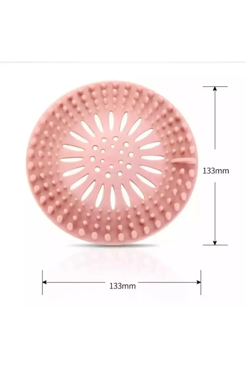 Yuvarlak Silikon Lavabo Tıkacı ve Süzgeci Paslanmaz Evye Süzgeç 2