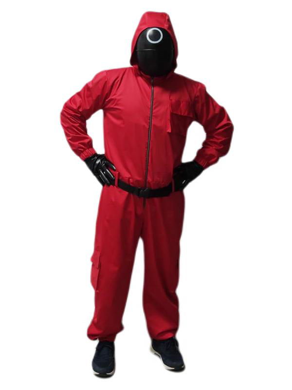 Kostüm Sarayı Yuvarlak Squid Game Kostümü Yetişkin | Kalamar Oyunu Kostümü