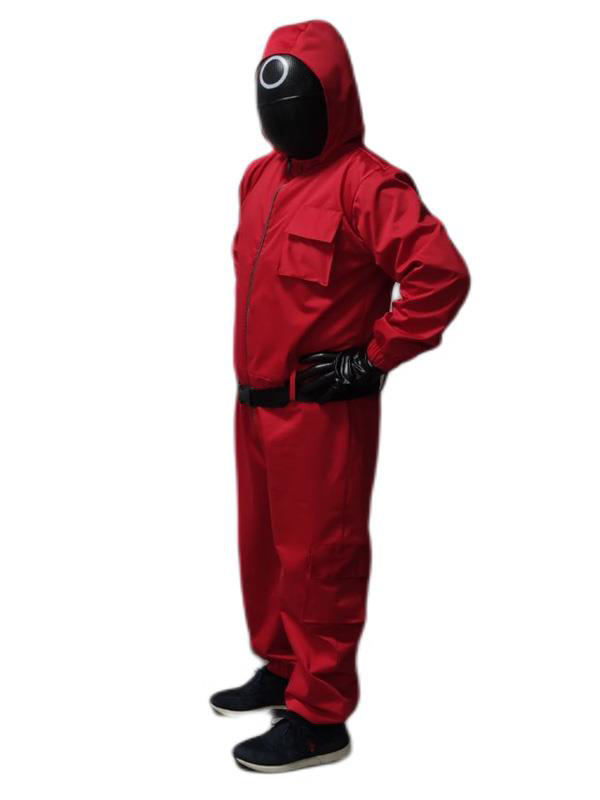 Kostüm Sarayı Yuvarlak Squid Game Kostümü Yetişkin | Kalamar Oyunu Kostümü