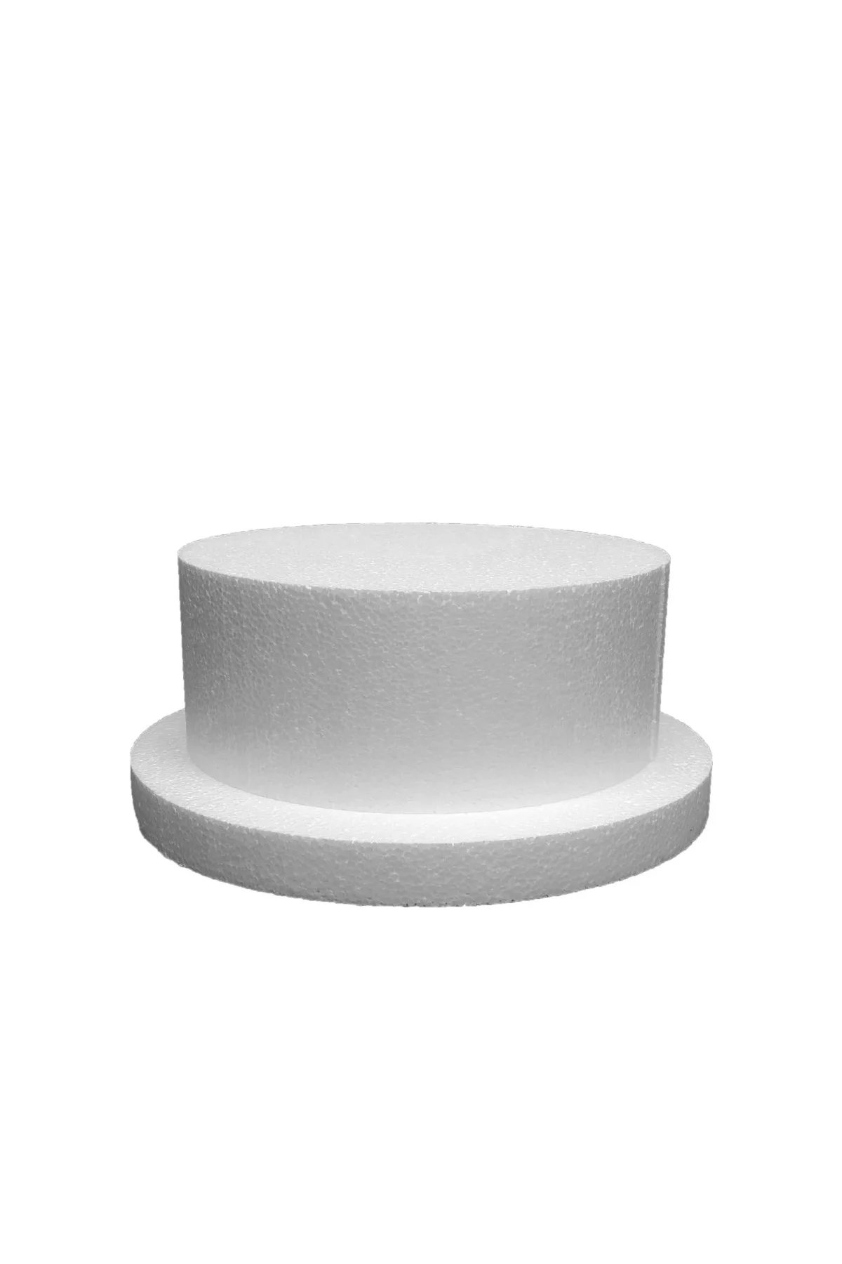 Yuvarlak Strafor Katlı Maket Pasta 35x3cm - 25x10cm